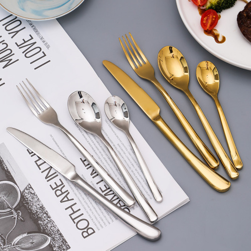 moonlight 666 non-magnetic stainless steel western tableware knife， fork and spoon hotel service spoon steak knife butter knife salad fork spoon
