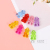 DIY Ornament Accessories Transparent Korean Style Little Bear Pendant Color Acrylic Cartoon Small Pendant Earrings String Beads Materials