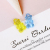 DIY Ornament Accessories Transparent Korean Style Little Bear Pendant Color Acrylic Cartoon Small Pendant Earrings String Beads Materials