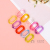 Transparent Opening Connecting Shackle DIY Jewelry Chain Acrylic Plastic Bag Keychain Hanging Plastic Accessories Wholesale