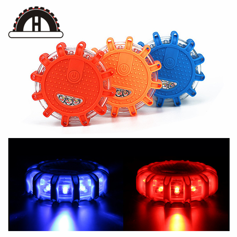 New Traffic Safety Alarm Lamp Flash Barrier Light Strobe Roadblock Magnetic Suction Light Car Charge