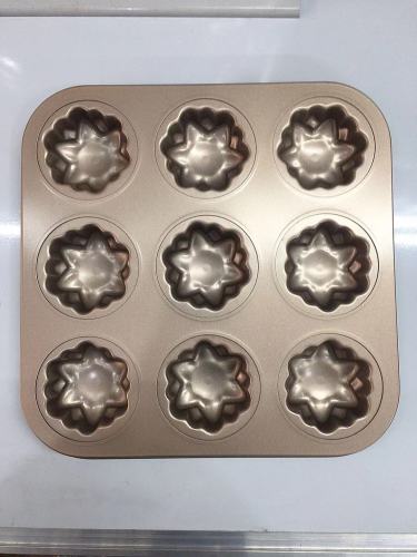 9-hole hexagonal flower-shaped baking pan