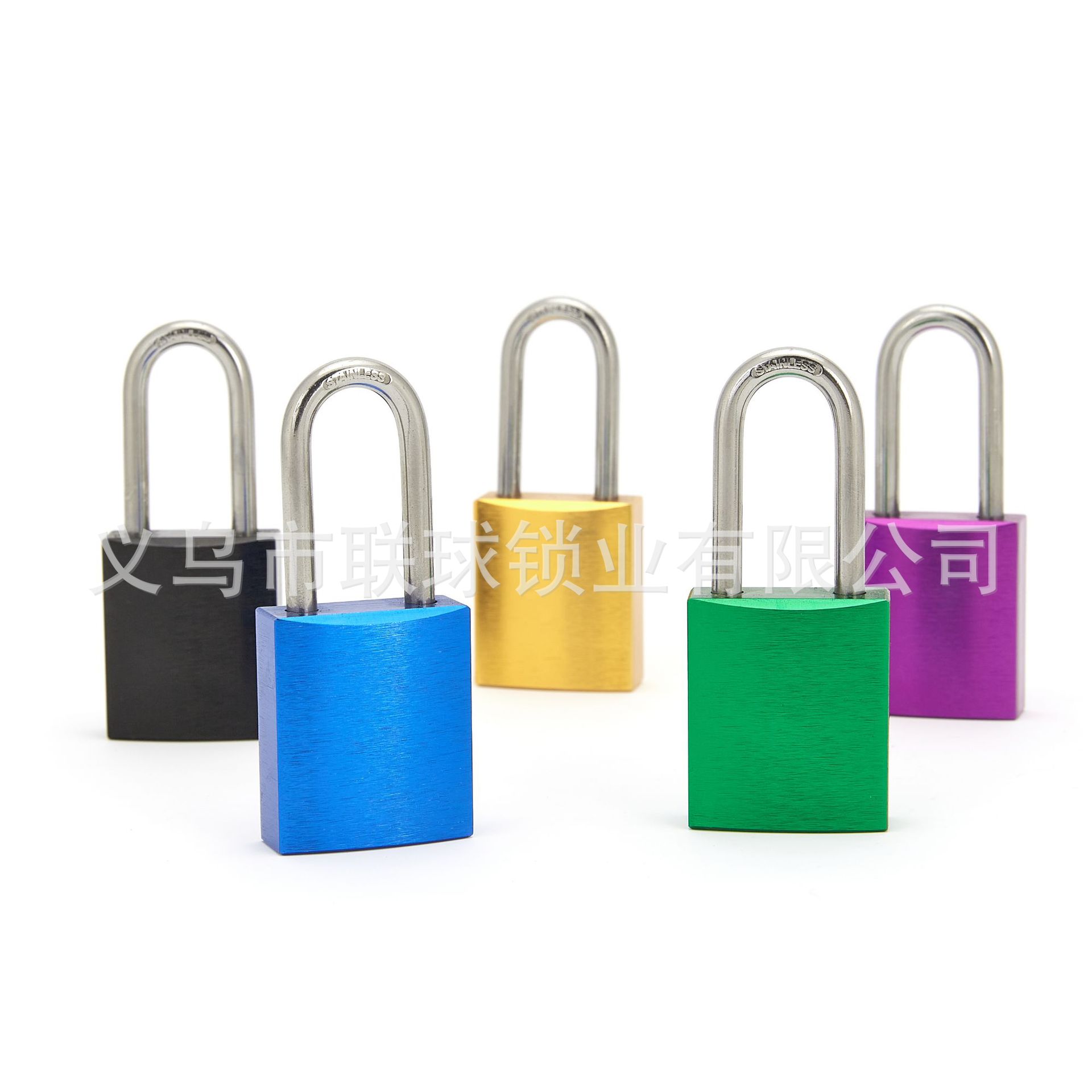 Factory Direct Spot Aluminum Alloy Color Padlock Copper Cylinder Two-Level Management Lock Mother Lo