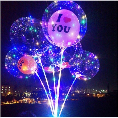 波波球 发光气球灯夜光卡通地摊透明网红气球新款微商地推小礼品