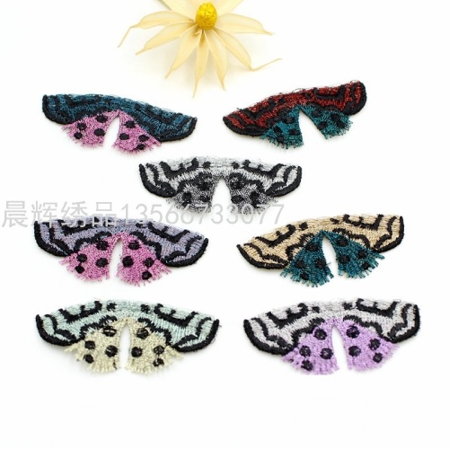 spot vintage water soluble embroidery butterfly heavy embroidery spot butterfly contrast color butterfly diy head accessories clothing material accessories