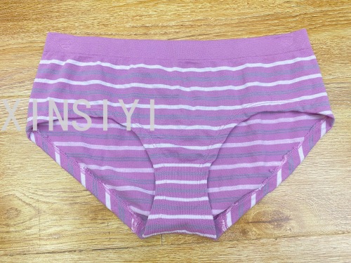 Women‘s Seamless Underwear Briefs Horizontal Multi-Color plus Size