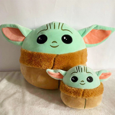 Star Wars Yoda Baby in Stock Wholesale New Cute Smiley Elastic Yoda Ball Baby Plush Toy