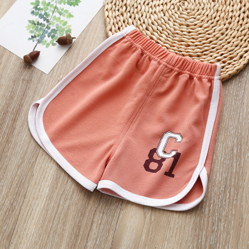 summer children‘s shorts 21 new children‘s casual children‘s pants cotton sports beach pull-on solid color outerwear pants