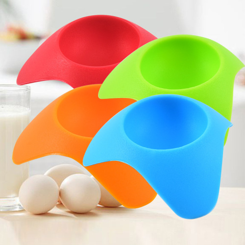 creative egg holder kitchenware gadget egg boiler color diy silicone egg tray