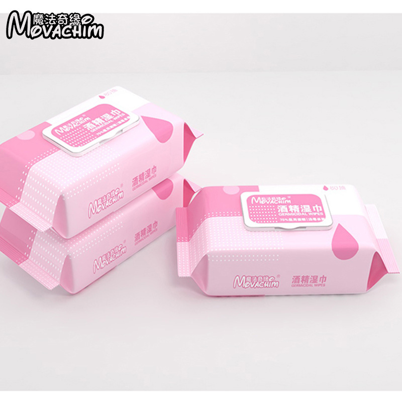 Spot Supply 75% Alcohol Wipes Disposable Hand-Wiping Skin Toys Cleaning Sterilization Wipes 80 Piece