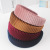 Plain Flannel Sponge Headband Solid Color Thick Stripe Headband Europe and America Cross Border Hot-Selling New Arrival in Stock Wholesale Juxin