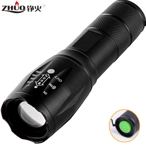 Amazon Gift Five Strong Flashlight t6/L2 Telescopic Zoom Aluminum Alloy Flashlight A100