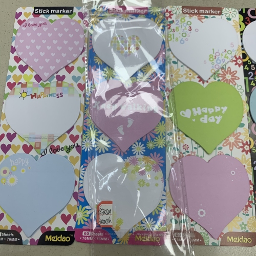 Fresh Heart-Shaped Convenience Stickers