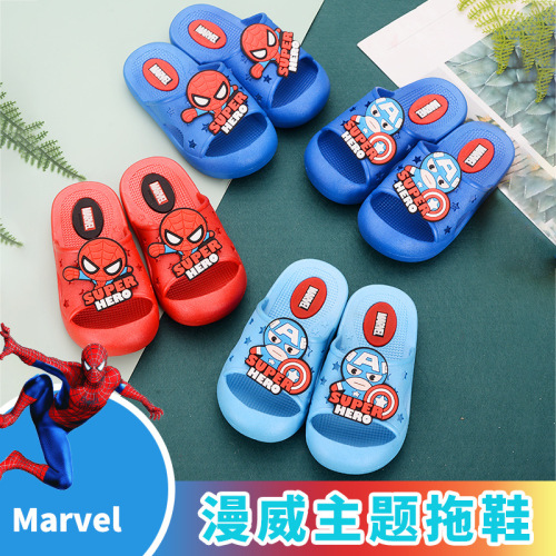 2021 new manweimei team spider-man cartoon boy children baby sandals indoor outdoor