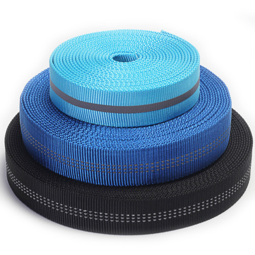 [factory direct sales] customized with reflective strips night reflective polyester safety ribbon