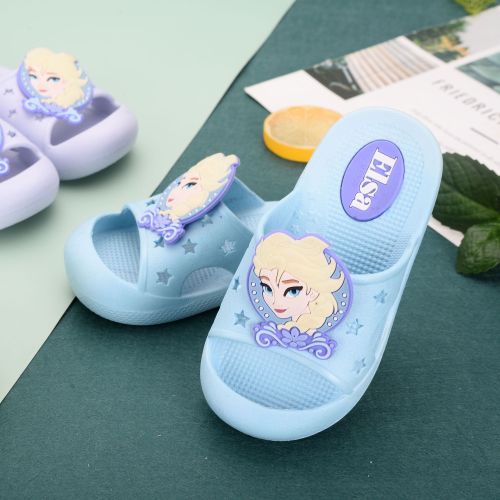 Spring and Summer New Baby Slippers Children‘s Women‘s Shoes Indoor Outdoor Slippers Princess Elsa Shoes