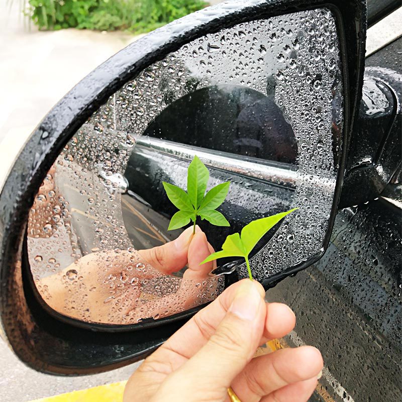 Car Rainy Day Nano Anti-Fog Sticker Rear View Mirror Rainpro...