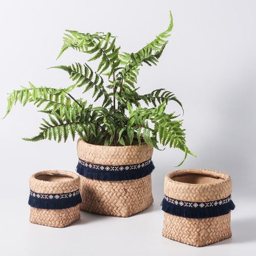 nordic flower pot antique sack round cute simple artistic personality indoor bonsai