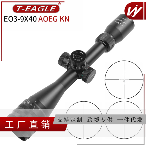t-eagle sudden eagle eo3-9x40kn rear front adjustment with light length telescopic sight