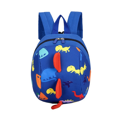New Anti-Lost Children Backpack Three-Dimensional Dinosaur with Safety Buckle Children's Backpack Kindergarten Children's Schoolbag
