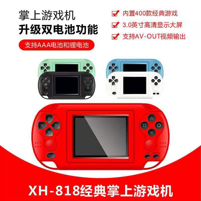 XH-818 Nostalgic Retro Handheld Game Console 400-in-One Sup HD 3.0-Inch Large Screen TV Game Machine