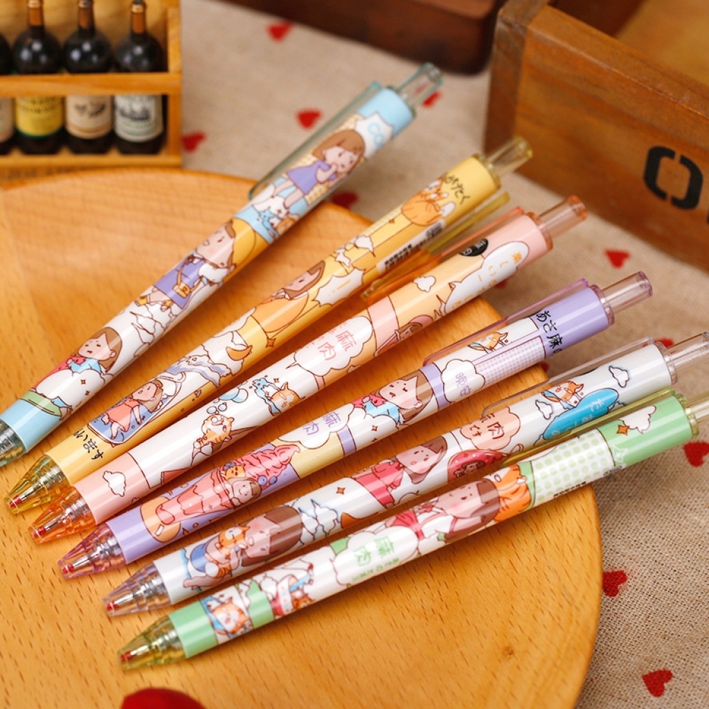 麻肉中性笔ins限定学生0.