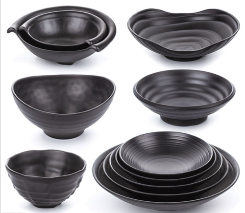 melamine tableware soup bowl ramen bowl japanese lace korean bowl square bowl imitation porcelain tableware wholesale