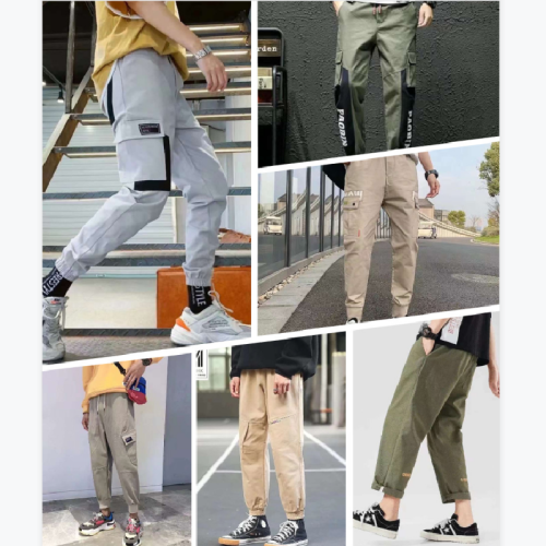 Cotton Work Pants Men‘s Loose Wear-Resistant Multi-Pocket Work Pants Spring and Summer Trousers Welding Overalls Anti-Scald Machine Repair