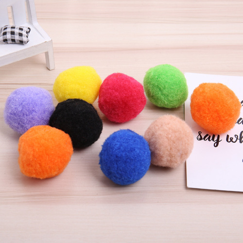 hot wholesale mixed color fur ball multi-specification cotton ball color diy polypropylene ball mobile phone accessories clothing accessories