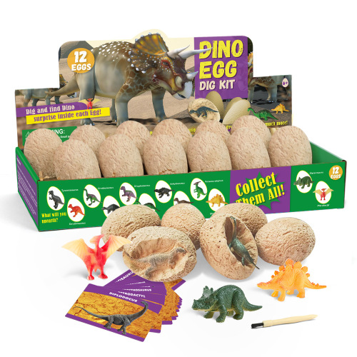 Cross-Border Toys Dinosaur Eggs archaeological Excavation Wholesale Tyrannosaurus Simulation Dinosaur Model Children‘s Educational Toy Factory 