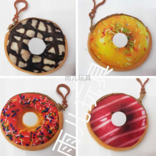 Plush Wallet Donut Wallet Coin Purse Imitation Foods Wallet Custom Wallet