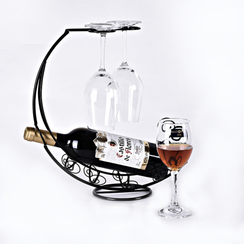 Factory Direct Iron Wine Rack European Pirate Ship Wine Cup Holder Creative Art Boat Type Wine Rack