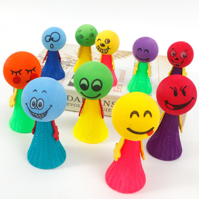 弹跳玩具跳一跳解压跳跳人跳跳娃娃弹力幼儿园地摊小玩具批发