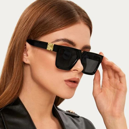European and American Square Sunglasses New Fashion Ins Catwalk Retro Sunglasses Street Shot Glasses 97047
