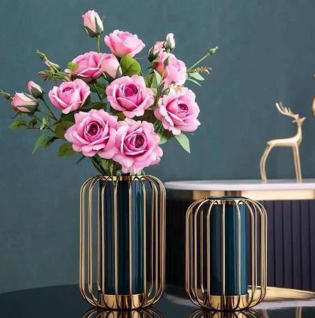 creative simple fashion thousand lamp ceramic vase flower arrangement wine cabinet tv cabinet decorations ornaments