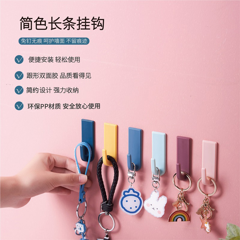 Ring Silver 20 PCs Single Hook Nordic Style Strong Adhesive ...