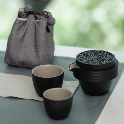 lubao ceramic tea set travel portable bmw benz travel group