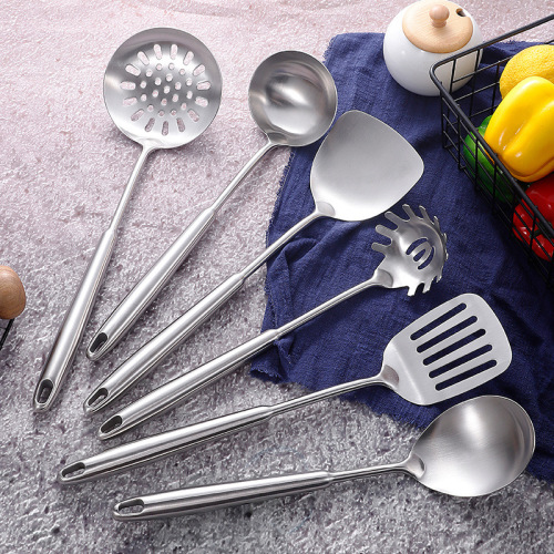 kitchen stainless steel cooking spatula spoon set of seven