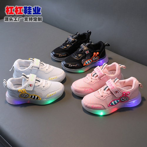 wholesale Four Seasons Children‘s Shoes LED Light-on Shoes Running Shoes Casual Shoes Boys and Girls Sports Shoes 