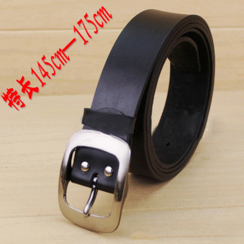 jin huangping men‘s extra-long leather belt cow two-layer cowhide belt fat manufacturers wholesale leather belt