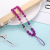 Spot Fashion New Phone Case Jelly Pearl Crystal Lanyard Mobile Phone Charm Short Women's Multi-Color All-Match Solid