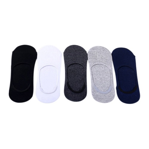spring and summer new men and women combed cotton boat socks mixed color shallow mouth socks silicone cotton socks invisible socks wholesale