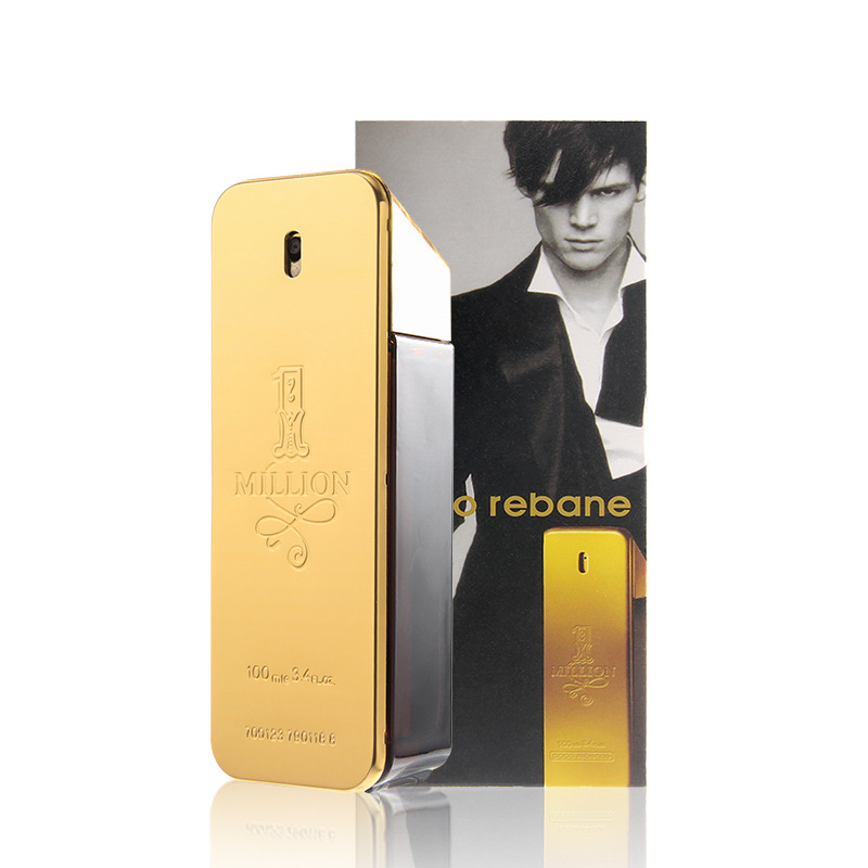 New Cross-Border Brand Gold Million Dollar Man Prive Men's Perfume 100ml Seductive Wooden Flavo