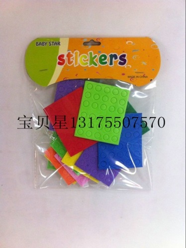kindergarten handmade material package diy children handmade eva small dot stickers mixed color stickers mosaic stickers