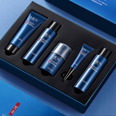 梵贞劲肤酷爽男士护肤品套盒补水保湿化妆品套装批发五件套