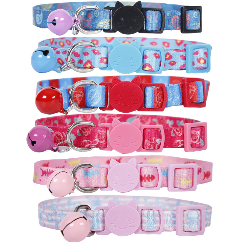 Pet Cats Collar Polyester Thermal-Transfer Ribbon Pet Suppli...