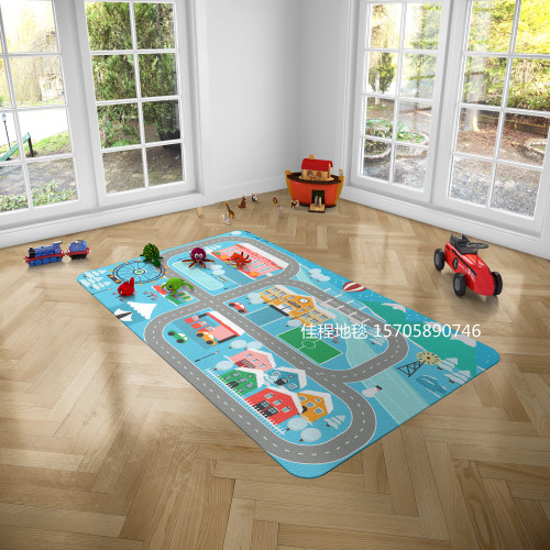 new 3d hd printing children‘s carpet living room blanket bedside blanket tea table blanket cartoon spray printing t pad 120 * 180cm