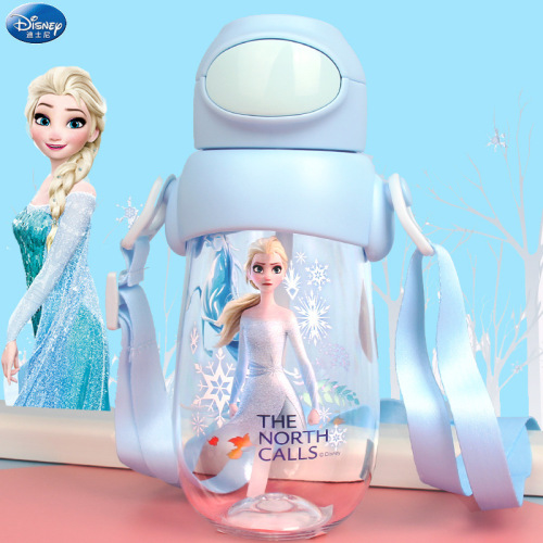 disney children‘s water cup frozen princess elsa kindergarten girls straw cup summer primary school cup