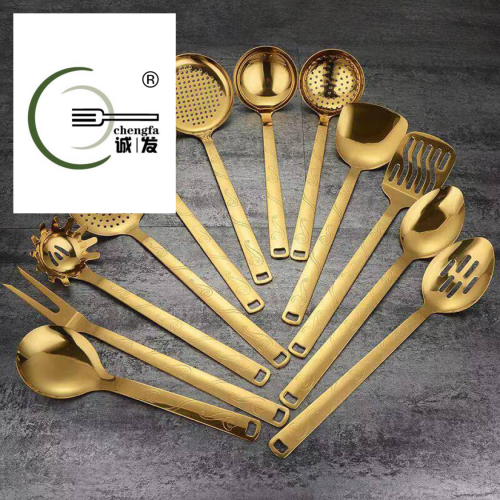 Tableware Kitchenware Kitchen Supplies Gold Plated Ladle Spoon