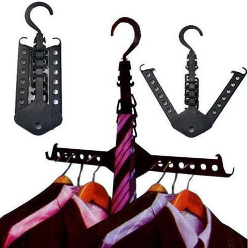 color multifunctional retractable foldable hanger wet and dry travel space magic hanger portable clothes support